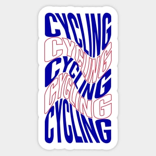 Cycling Cycling Cycling Sticker